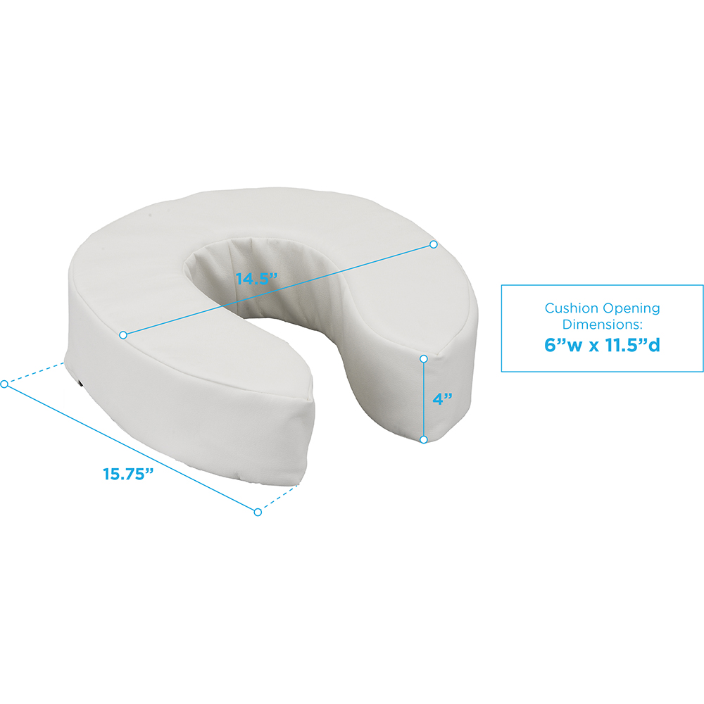 4" Padded Toilet Seat Riser Nova Medical Products